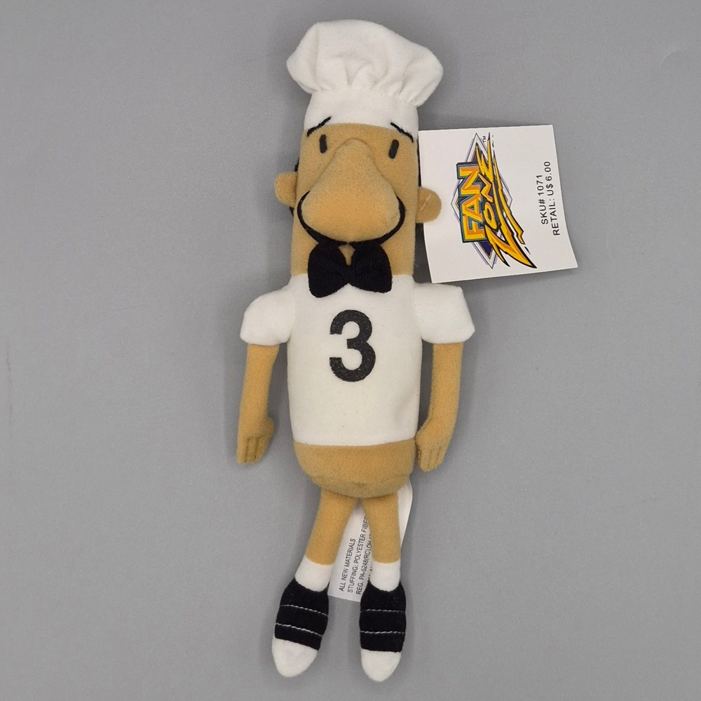 Fan Zone Milwaukee Brewers Racing Sausage #3 Italian Plush Toy Milwaukee County